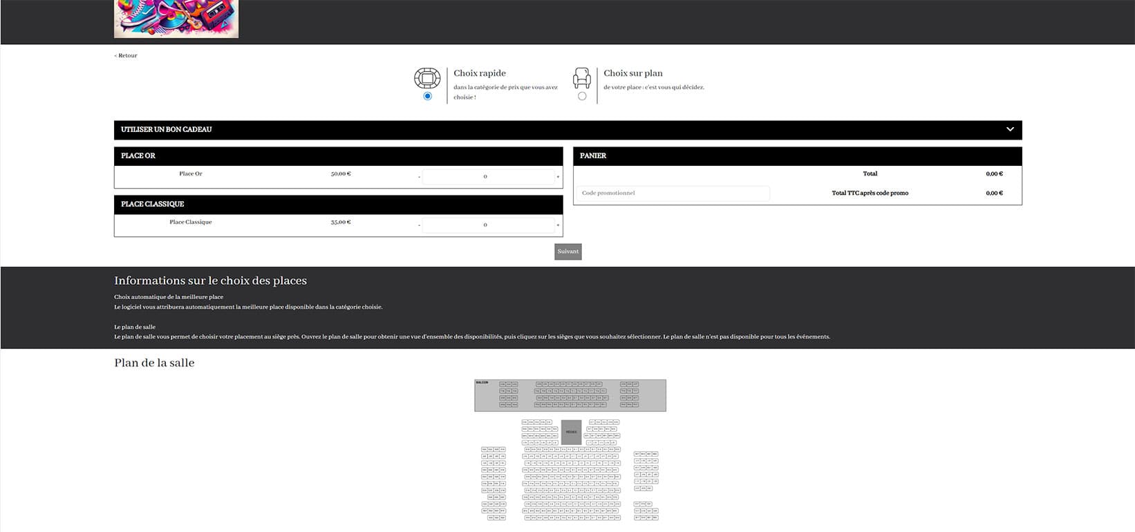 Billetterie spectacle : solution de vente de billets en ligne — PRESTISCENE